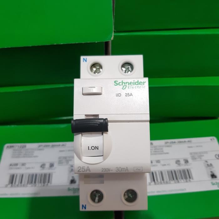 Schneider ELCB A9R71225 2PAC-25A-30mA AC 25A 230V 30mA Kontrol Listrik Dengan ION