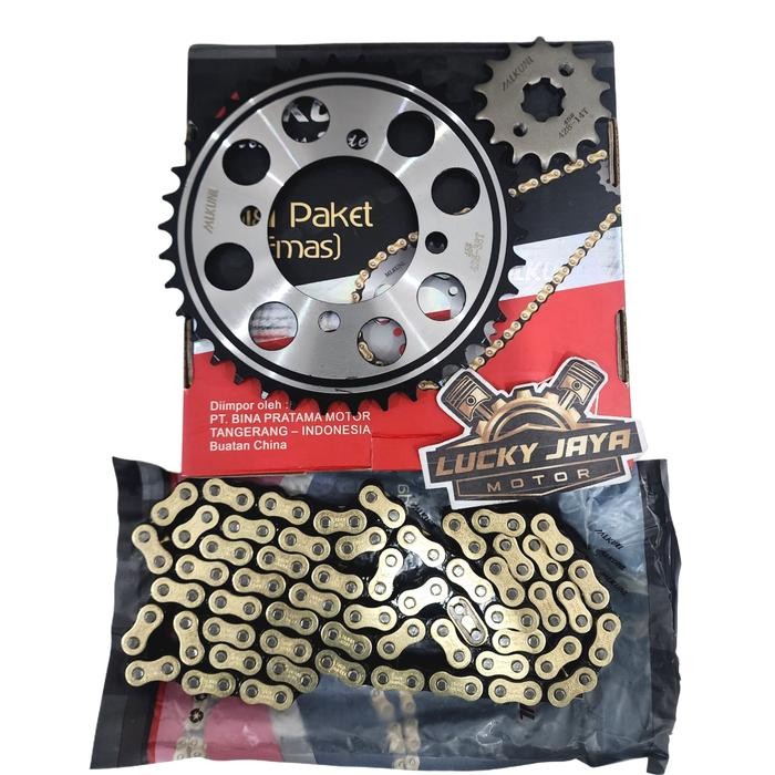Girset Gearset Chainkit Gear Gir Set Rantai Chainkit Paket Jupiter Mx New 135 Kopling Choho MLKUNL