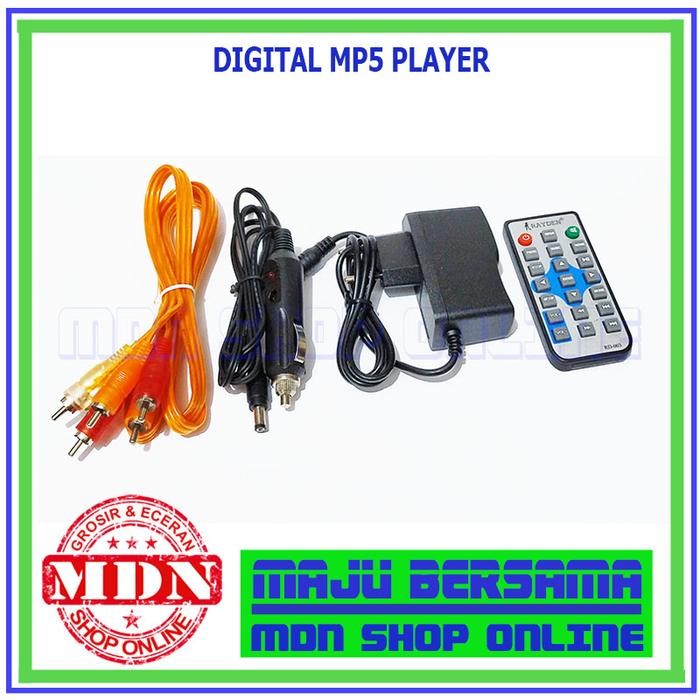 Digital Video Player Mp3-Mp4-Mp5 Radio Fm Usb Bluetooth Hitam