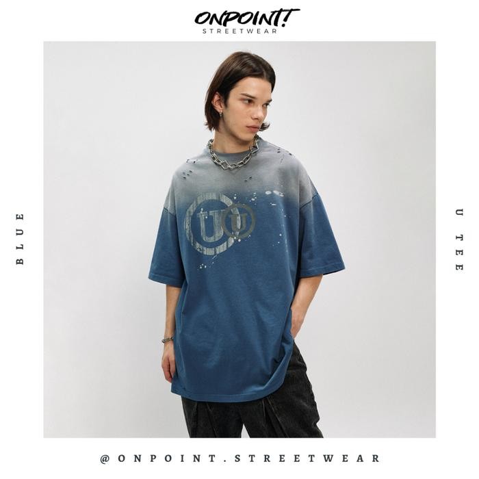 U Tee - T Shirt Pria Wanita Oversize Jumbo Kualitas Premium Gaya Korea