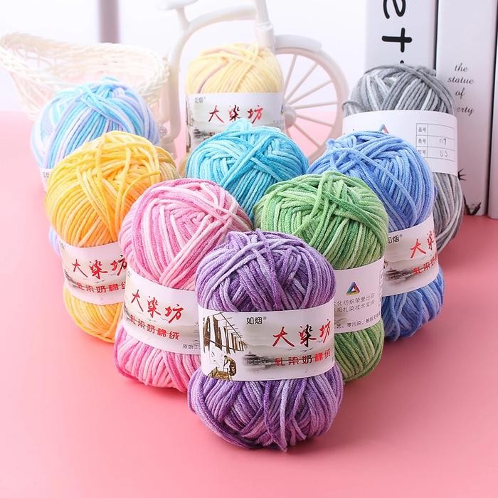 Ready benang woll yarn benang rajut knitting yarn crochet benang pintal