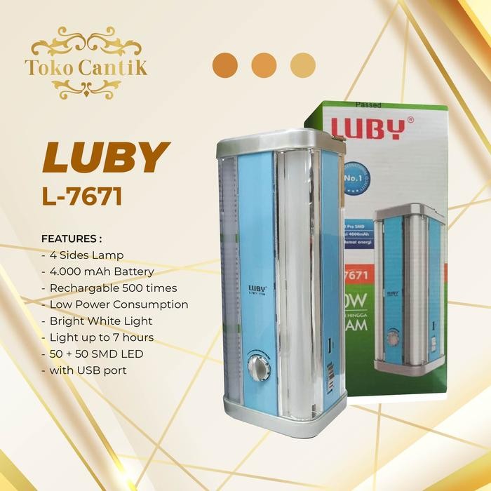 LAMPU EMERGENCY LUBY L-7671 10 Watt