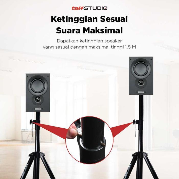TRIPOD STAND SPEAKER AUDIO SYSTEM 8-15 INCH 1.8M - SPS-502M TIANG KAKI SPEAKER AUDIO TAFFSTUDIO