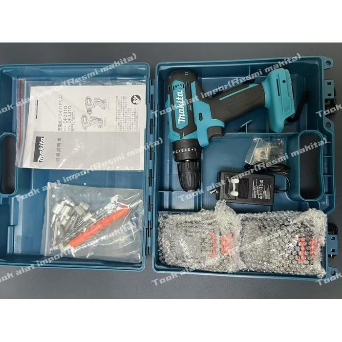 kencana Makita DF331D 36V Bor Impact Nirkabel dari Jepang, daya tinggi baterai lithium, buku