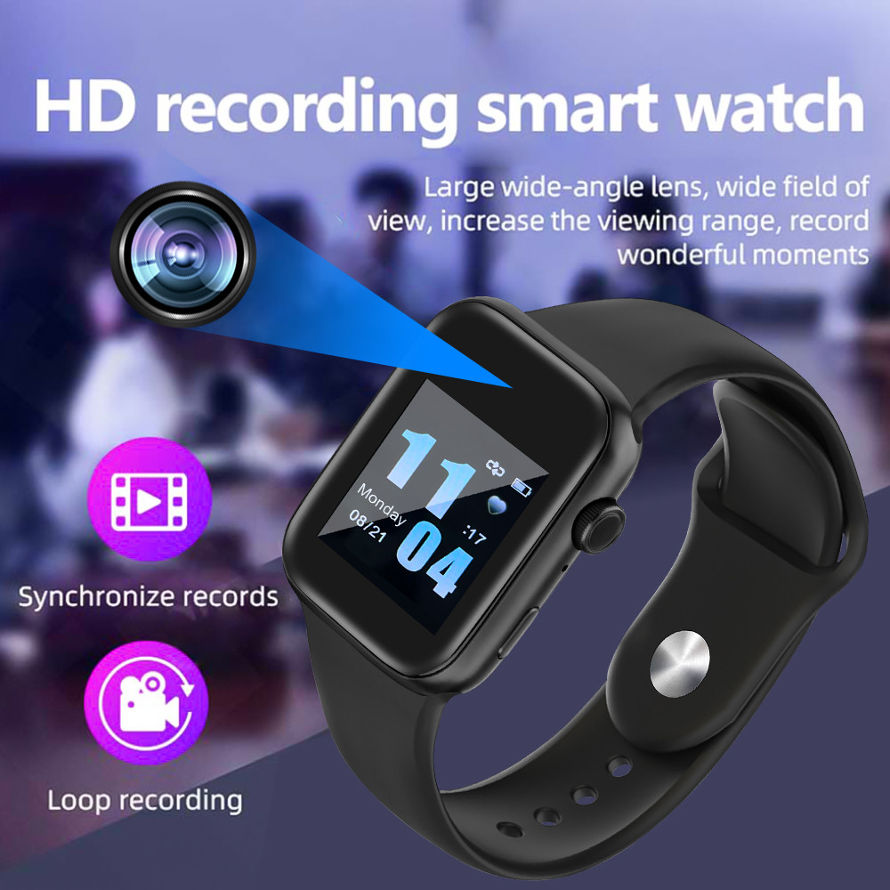 Smart Watch 1080P Mini Camera Audio Video Recorder Intelligent High-definition Video Noise Reduce Re