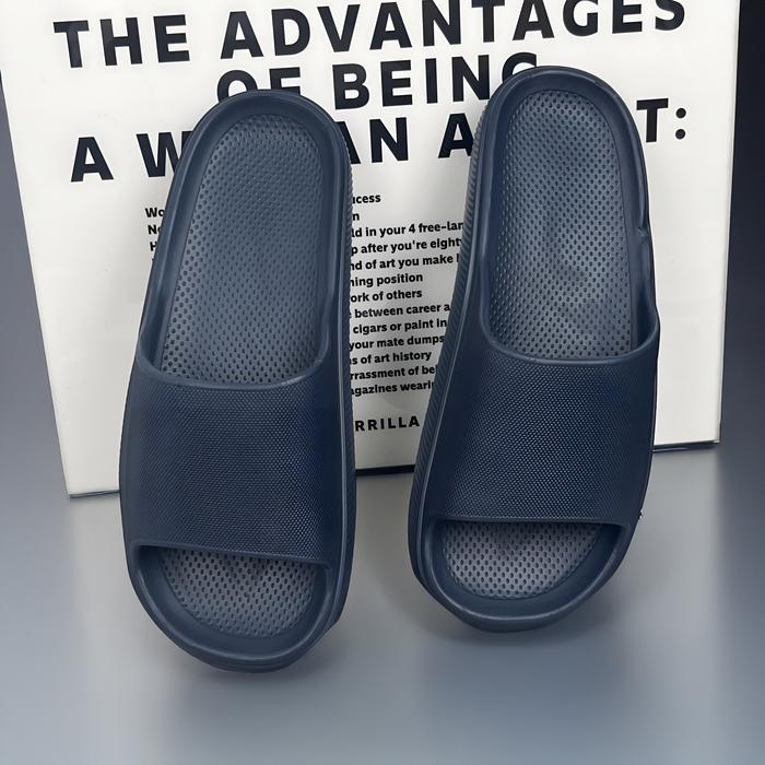 Sandal Pria Sol Lembut Anti Slip Sandal Slip On Karet Polos Nyaman Dipakai 862