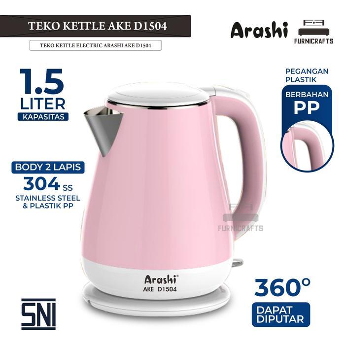 Teko / Kettle Listrik Arashi / AKE D 1504
