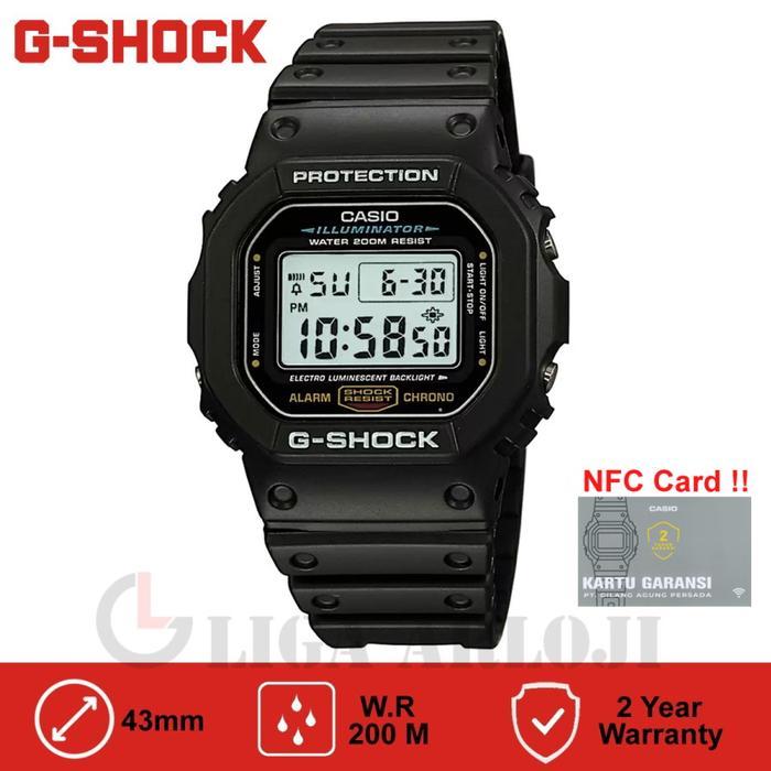 CASIO G-SHOCK DW-5600E-1VDF JAM TANGAN PRIA GSHOCK DW5600E DW-5600E-1