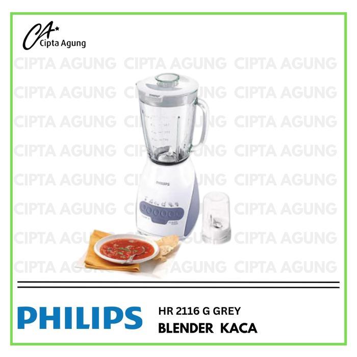 Blender Kaca Philips Hr 2116 Merah Biru Abu