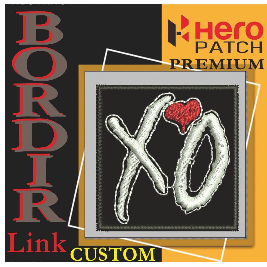 XO LOVE THE WEEKND HP-352 PATCH BORDIR LOGO/EMBLEM