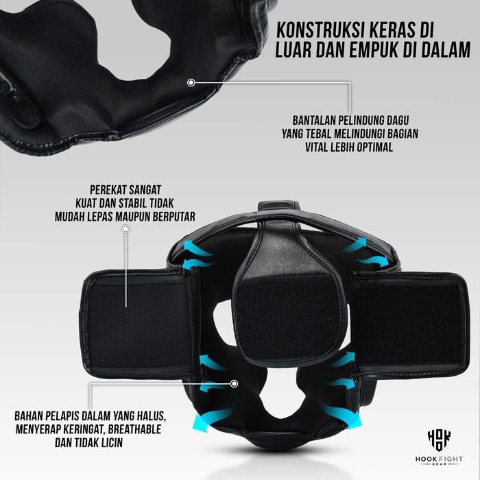 Head Guard Muay Thai, Helm Muay Thai, Pelindung Kepala Muay Thai