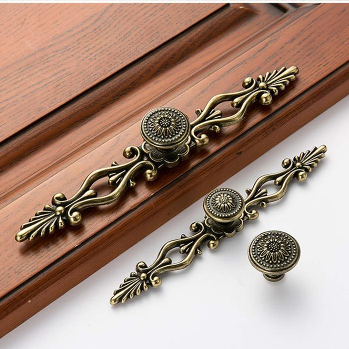 KOKOMI Tarikan Laci Lemari Vintage Freya Klasik Tarikan Antik Gagang Pintu Lemari Laci Vintage