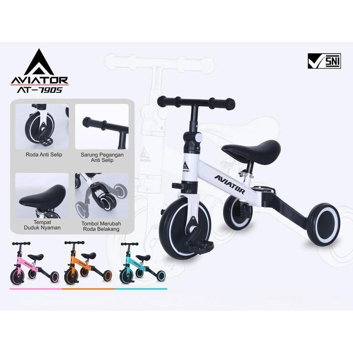 Sepeda Roda 3 / Balance Bike / Toddler Push Bike 3 In 1 Exotic
