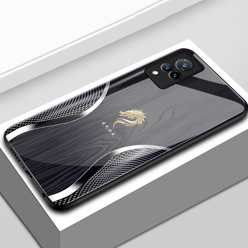 Casing Hp Untuk VIVO V21 5G V21s 5G V21 4G V21E 4G Y73 Case Casing pola Naga Emas Kasing HP Kesing k