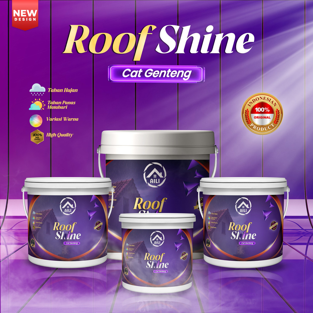Cat Genteng Aili Paint Kualitas Super Tersedia Berbagai Warna / Cat Atap Mengkilap