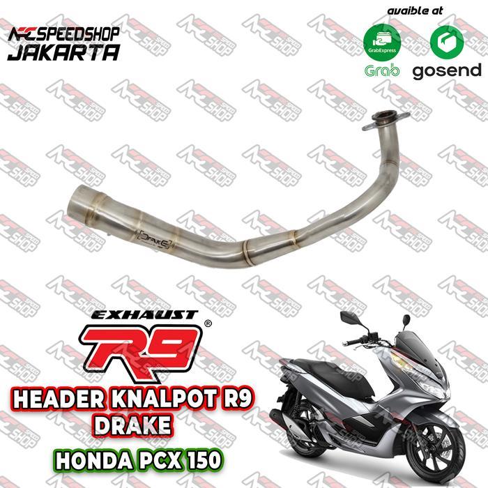 Header Knalpot R9 Drake Honda Pcx 150 Leher Knalpot R9