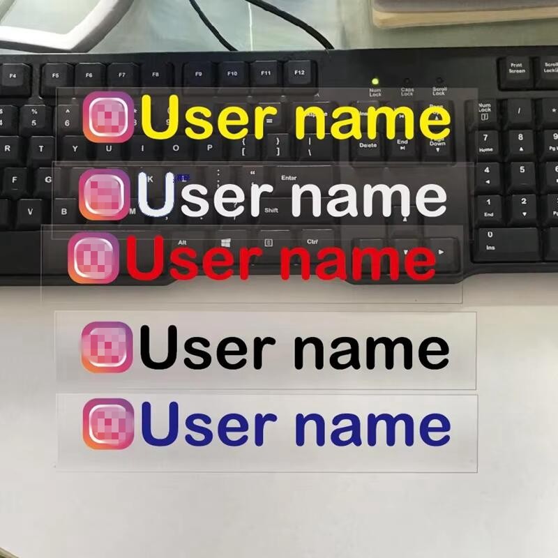 Personalized Custom Text For Instagram Username Waterproof Car And Motorcycle Decals