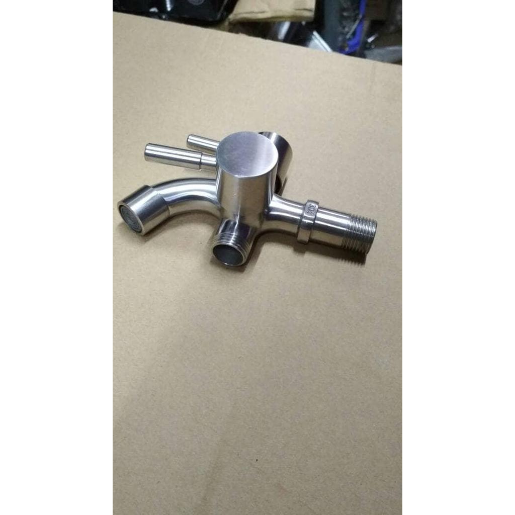 Kran Cabang Stainless/Kran Shower/Hand Shower Kamar Mandi Model Toto Promo