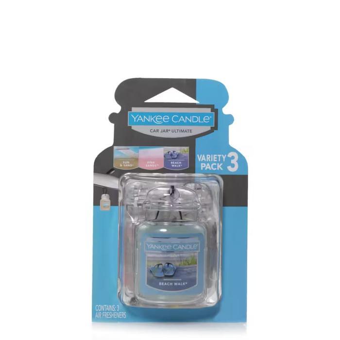 Yankee Candle Car Jar (3pack: Beach Walk, Pink Sands, Sun & Sand)