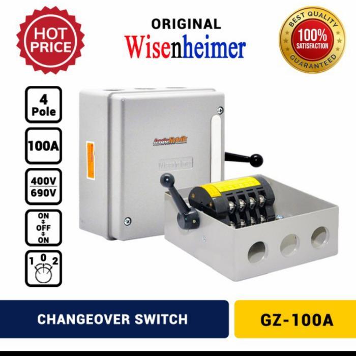 Ohm Saklar Genset 100A 4P Merk Wisenheimer Original