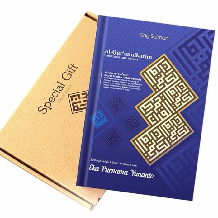 Sedia AlQuran King Salman A4 Fitur Custom NamaTipe Transliterasi Latin