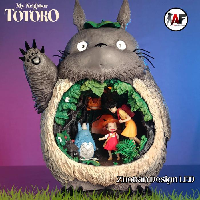 Statue Action Figure Ghibli My Neighbour Totoro Zuoban Studio Design LED