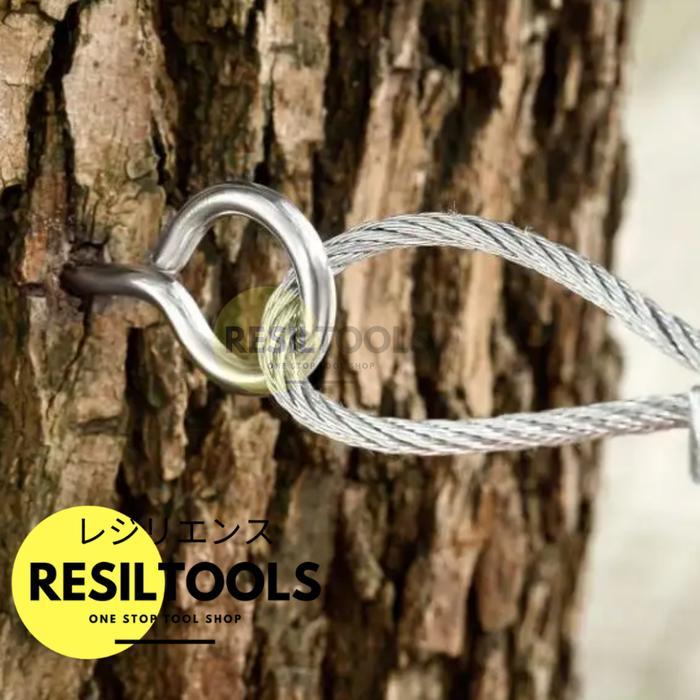 vcju- Sekrup Gantungan Bulat M 3 Stainless Steel Anti Karat Skrup Cantolan