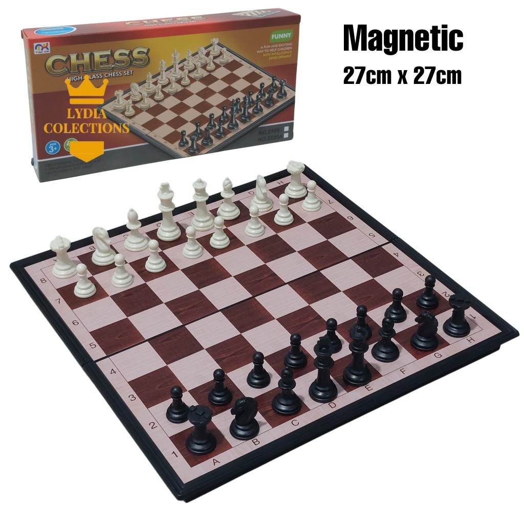 Catur Magnetik Papan Catur Lipat Chess Set Lydia Colections