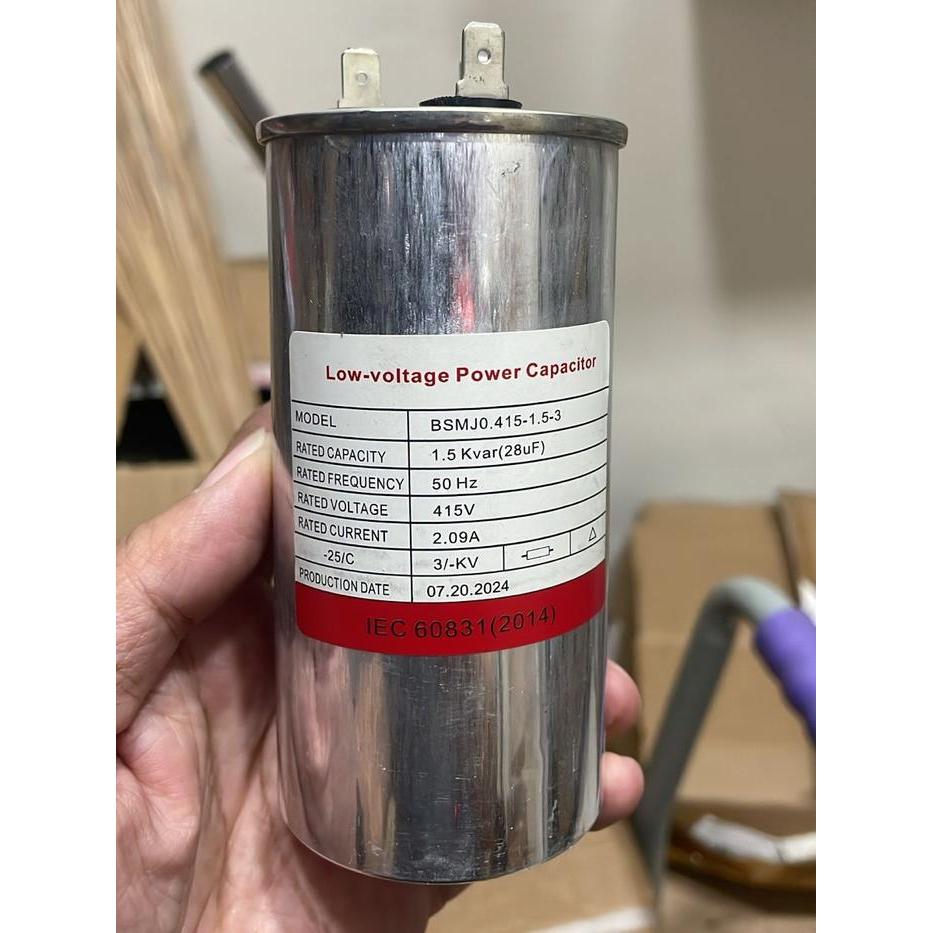 Kapasitor 1,5 Kvar, 415 V, 3 Phase  1.5 Kvar 3 Phase Terbaru 