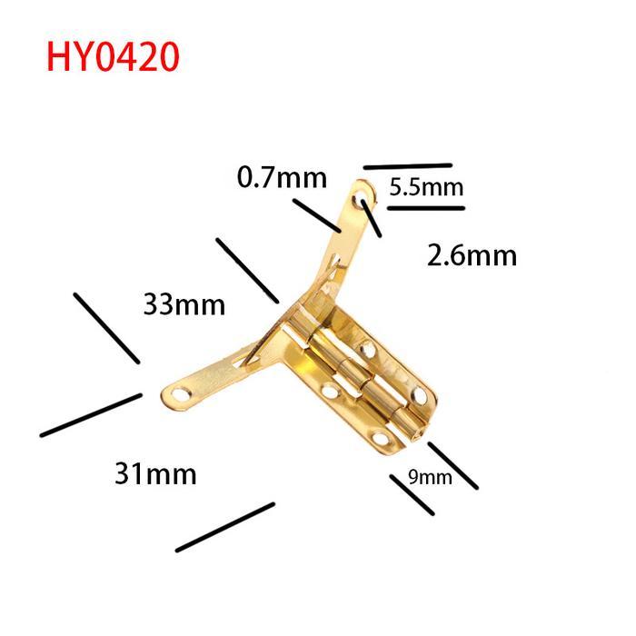 10Pcs Engsel L Untuk Box Putar Engsel L Sudut 90 " Engsel Kotak Perhiasan