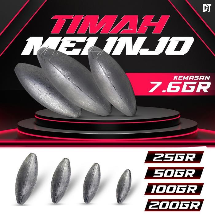 New Repack Timah Melinjo Lonjong Timah Pancing Dasaran Mandas Timah Melinjo Lonjong Timah Pancing