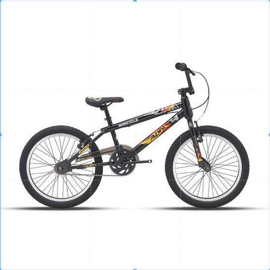 Wimcycle Bronco BURN Sepeda Anak Laki Laki Motif Api Bronco Burn 20 inch - Biru