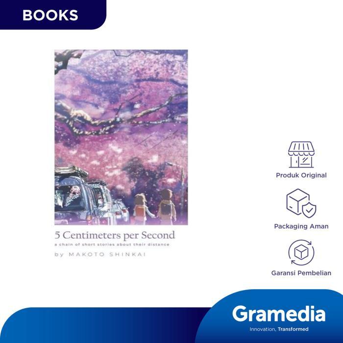 Gramedia Buku Novel Light Novel: 5 Centimeters per Second (Makoto Shinkai)
