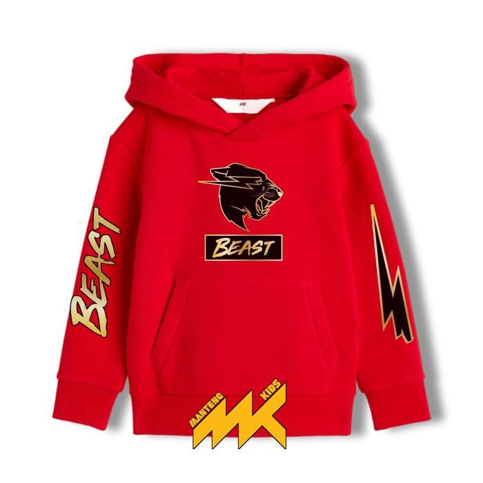 Hoodie Anak MR Beast Gold / Jaket Anak Mr Beast Gold