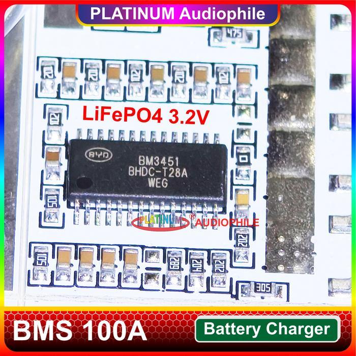 BMS 3S 4S 5S 100A 3.2V LIFEPO4 PROTECTION BOARD LIPO4 BATERAI CHARGER MODUL
