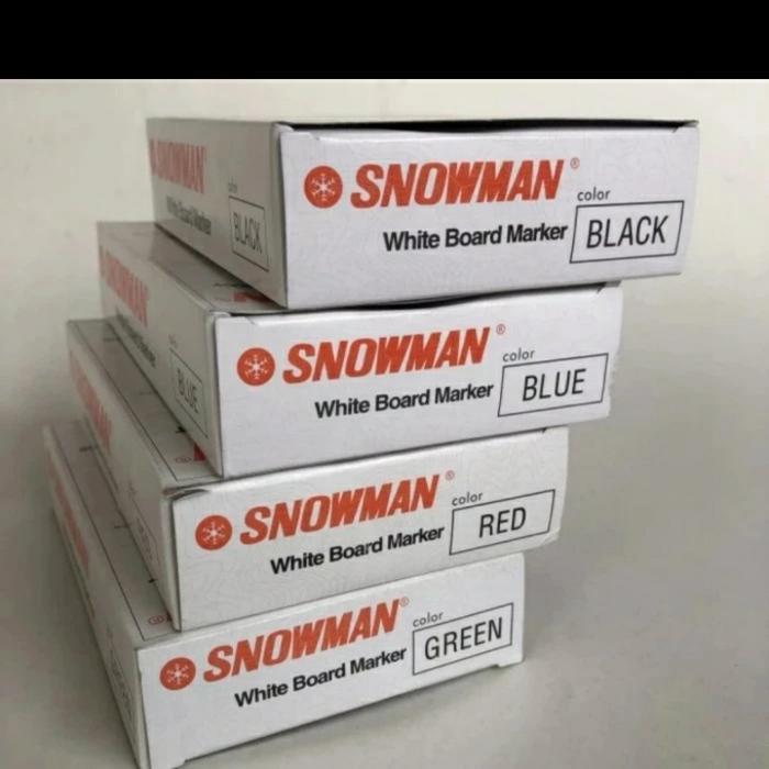 Spidol Whiteboard Snowman (1 Pack Isi 12 Pcs ) Diskon Sell