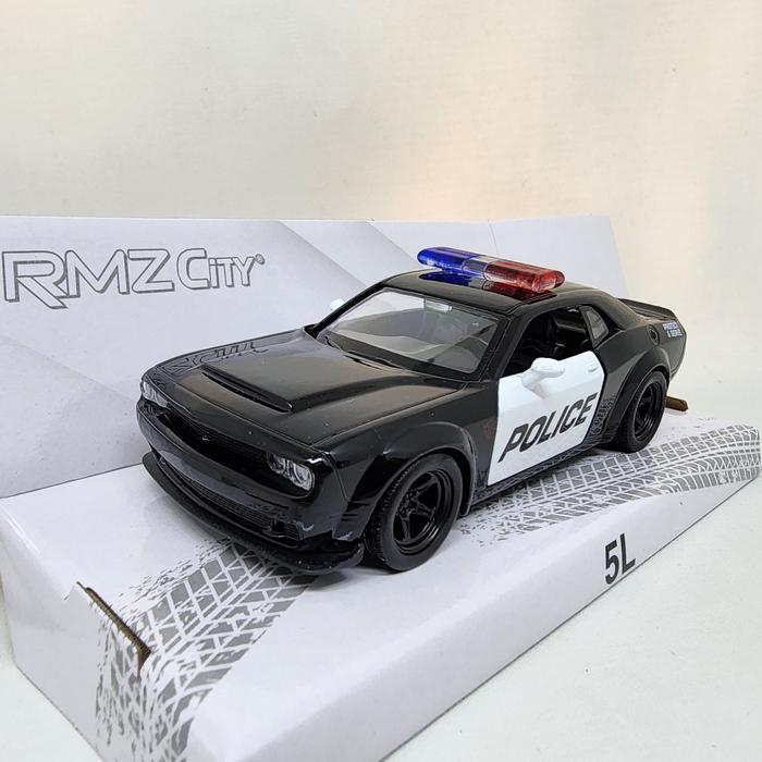 DIECAST DODGE CHALLENGER SRT DEMON POLICE RMZ CITY 1:39