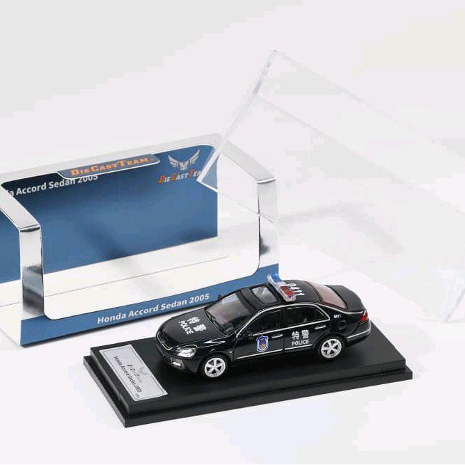DIE CAST TEAM DCT 1/64 2005 HONDA ACCORD POLICE CAR