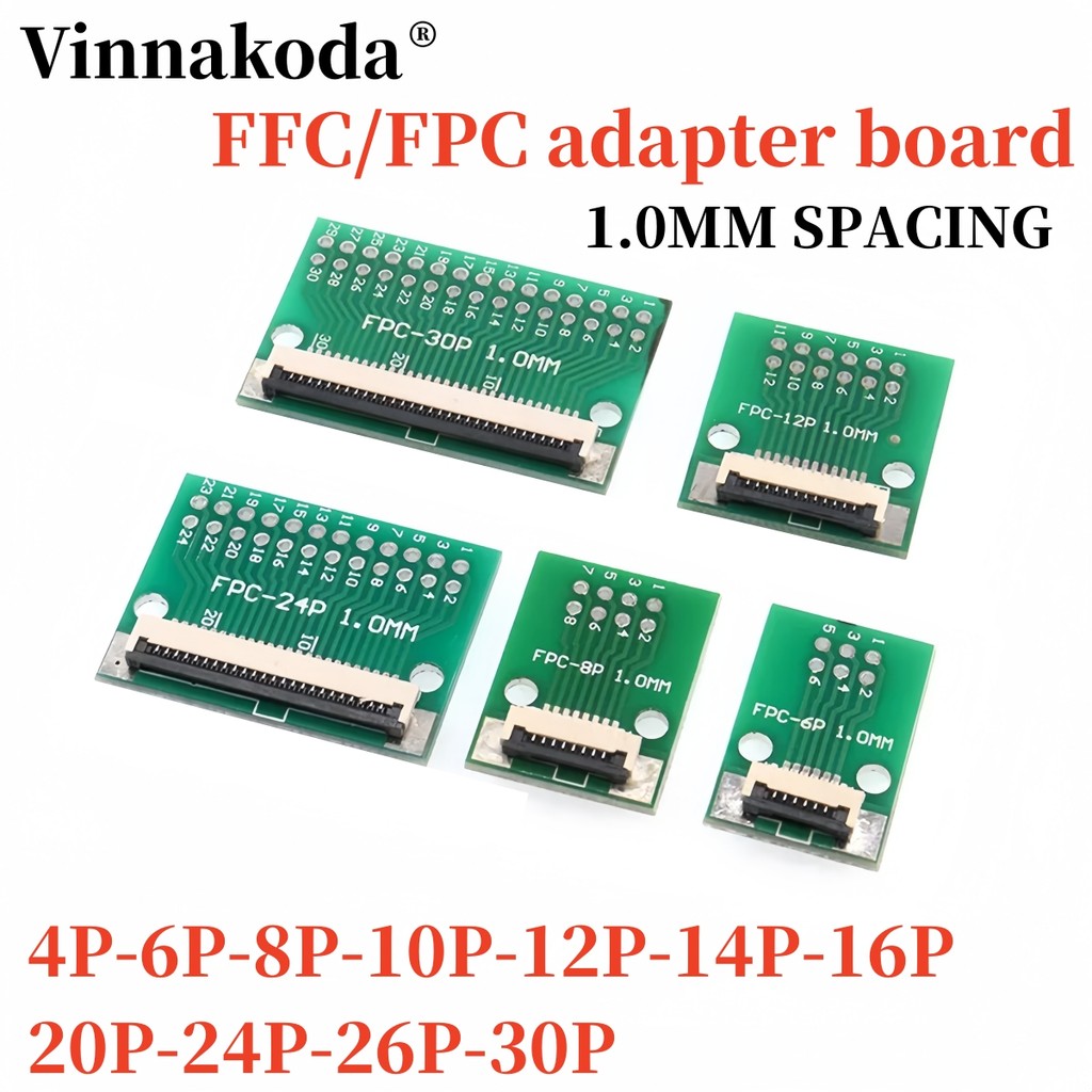 FPC FFC Flexible Cable Adapter Board 1.0mm Pitch Connector SMT to 2.54mm