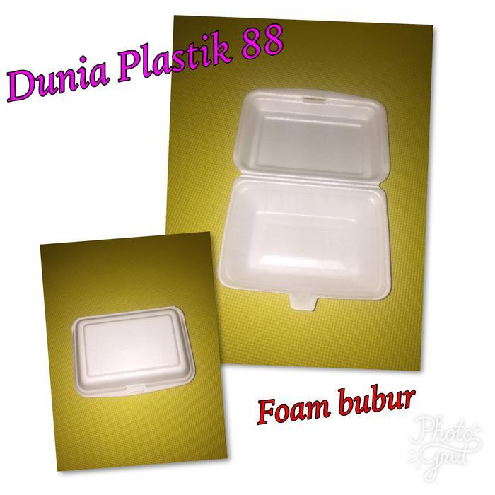 foam bubur / styrofom / sterofoam / sterofom / gabus / box nasi kuning