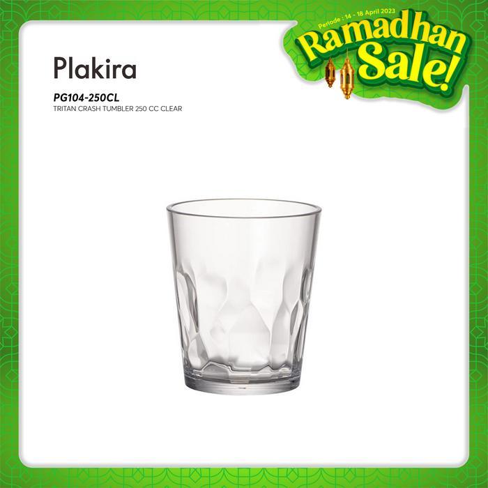 PLAKIRA TRITAN CRASH TUMBLER 250 CC CLEAR