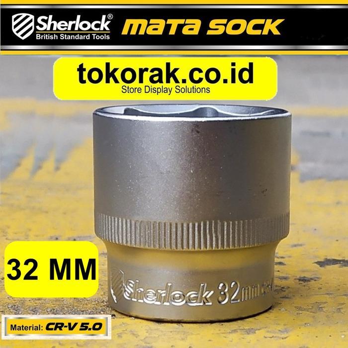 ZY358 SHERLOCK MATA KUNCI SOK 32 MM 1/2 INCH 6 PT SHERLOCK MATA SHOCK MATA SOCK 32MM TERBARU