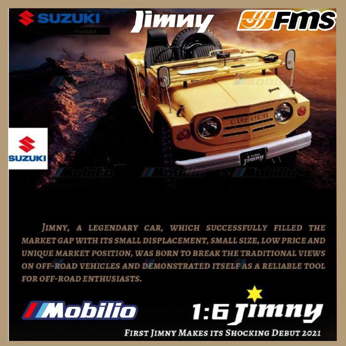 FMS 1/6 JIMNY RS Brown Model 2.4G Hard Body Precision-Crafted RC Cars 4wd Crawler Adventure RTR