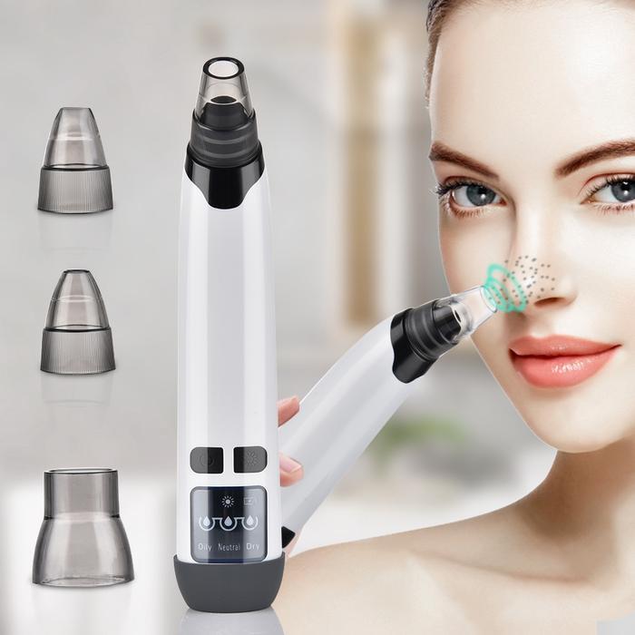 Blackhead Remover Komedo Pemanas Listrik Wajah Jerawat Pori Cleaner Vakum Komedo