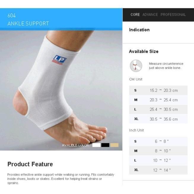 Penyangga Engkel Pergelangan Kaki LP Support LP-604 Ankle Support