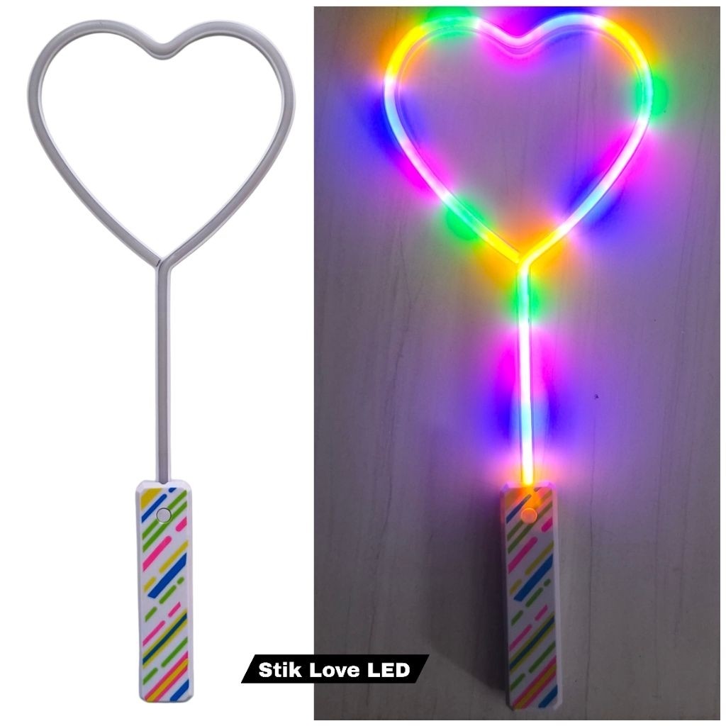 Mainan Tongkat Stik Love Lampu LED