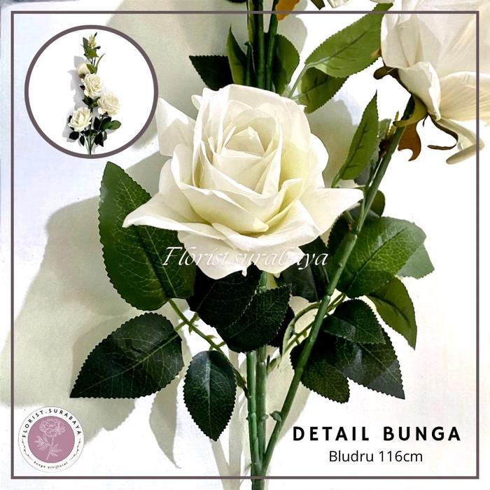 BUNGA MAWAR TANGKAI PANJANG-BUNGA SUDUT-BUNGA MAWAR BLUDRU KN-7