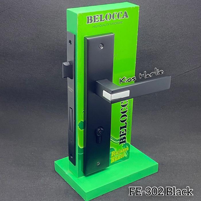 Handle pintu hitam, kunci pintu rumah, handle rumah black