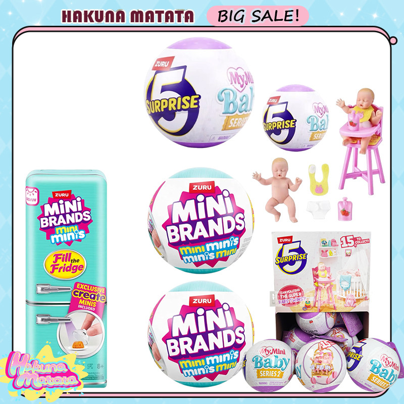 ZURU My Mini Baby Version 2 Miniverse Anime Fiugres Mysterious Box My Baby Ball Second Generation