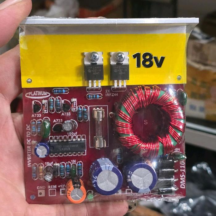 NEW PRODUCT PCB KIT INVERTER DC 12V TO 18V 24V 32V CT STEP UP 12V 12 V VOLT TO CT ACCU JADI SIMETRIS